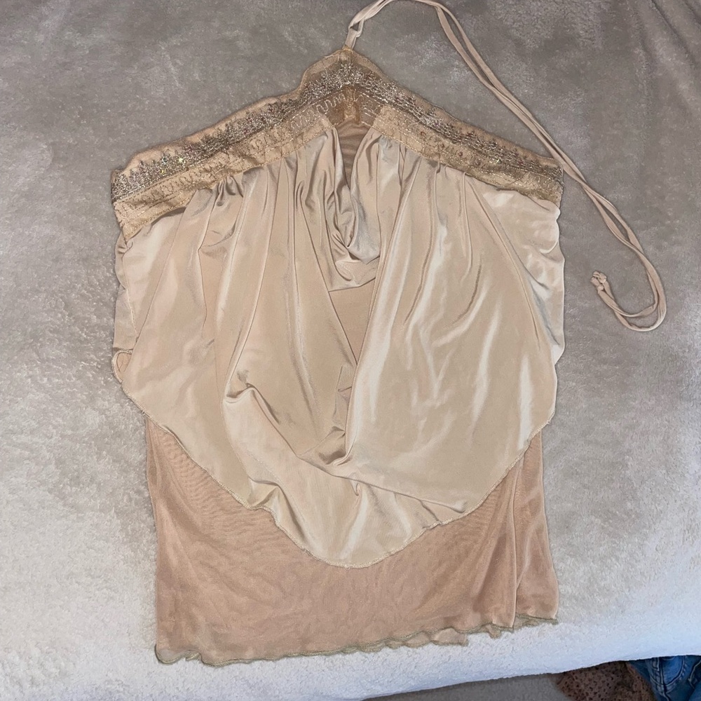 Rampage Cream and Tan Chemise